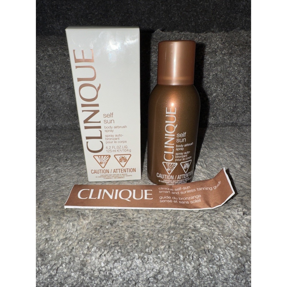 Clinique Self Sun Body Airbrush Spray 125ml Self Tanner NIB